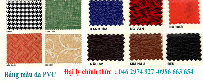 Bảng màu da PVC Nội Thất 190
