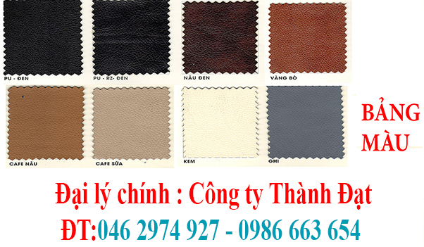 Bảng màu da PU cho sản phẩm ghế da nội thất 190